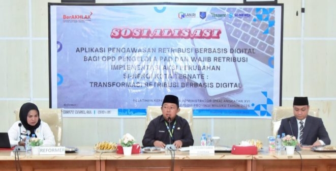 Sekda Rizal Marsaoly Buka Sosialisasi Aplikasi SI-NERGI, Langkah Digitalisasi Retribusi Daerah