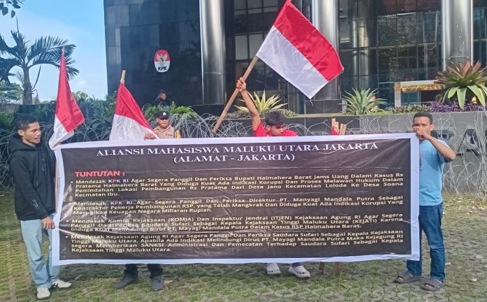Mahasiswa Malut Datangi Kantor KPK dan Kejagung, Desak Usut Dugaan Korupsi Proyek RSP Halbar